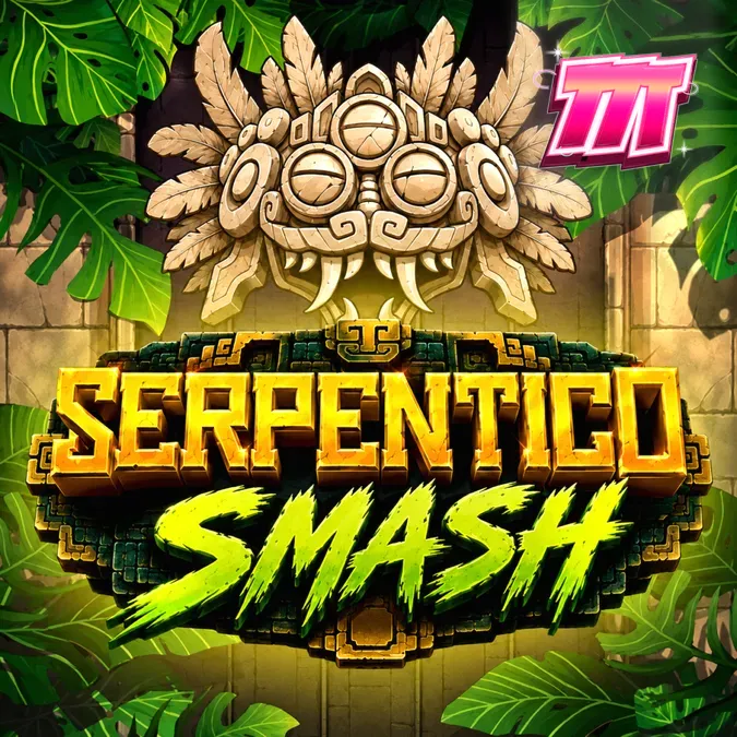 Interface do jogo Serpentico Smash com temática de selva mesoamericana